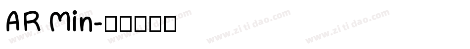 AR Min字体转换